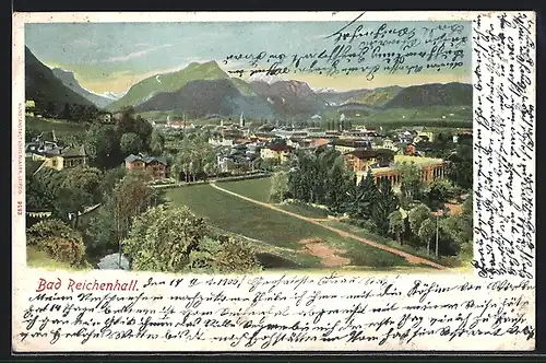 AK Bad Reichenhall, Blick auf den Ort