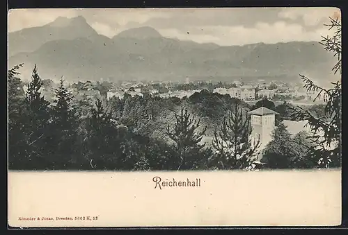 AK Bad Reichenhall, Ortsansicht mit Umgebung