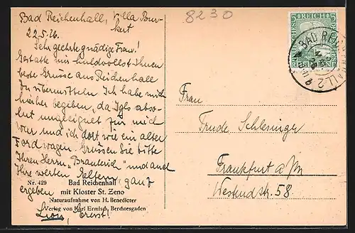 AK Bad Reichenhall, Blick in den Ort aus der Vogelschau