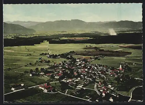 AK Sachsenkam /Obb., Generalansicht vom Flugzeug aus