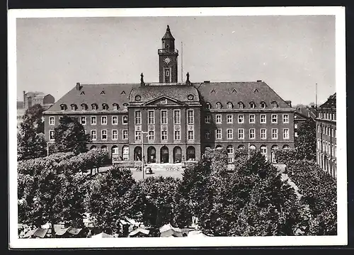 AK Herne i. W., Blick auf das Rathaus