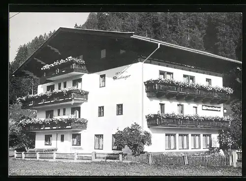 AK Hollersbach, Blick auf die Pension Deutinger