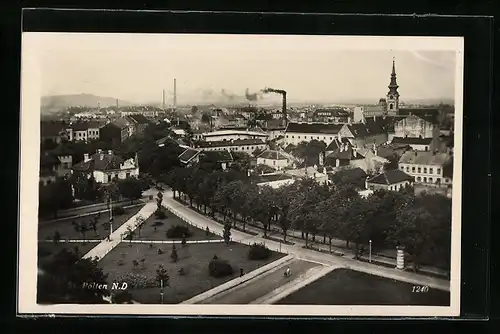 AK St. Pölten, Teilansicht der Stadt