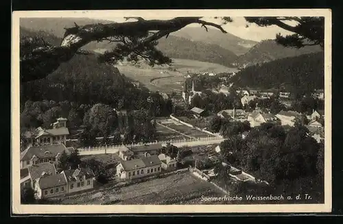 AK Weissenbach a. d. Triesting, Ortsansicht aus der Vogelschau