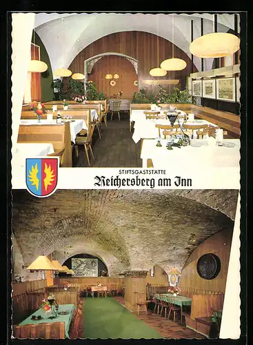 AK Reichersberg am Inn, Innenansicht des Stiftskeller Reichersberg, Augustiner Chorherrenstift