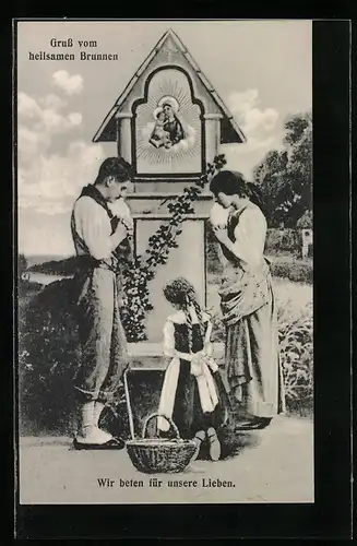 AK Kevelaer, Gebet am Ehrenmal