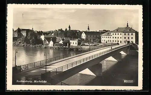 AK Radkersburg, Blick auf die Murbrücke