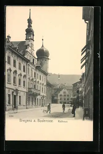 AK Bregenz, Ortspartie am Rathaus
