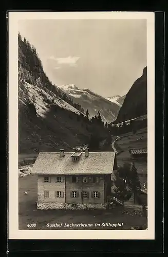 AK Mayrhofen /Zillertal, Gasthaus Lacknerbrunn im Stillupptal