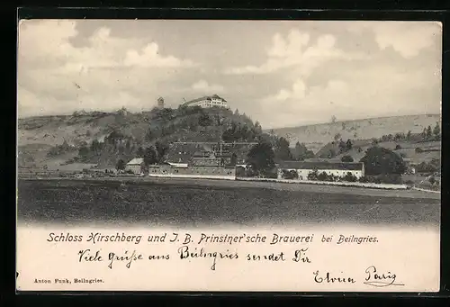AK Beilngries, Schloss Hirschberg und J. B. Prinstner`sche Brauerei