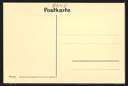 AK Königstein i. T., Gesamtansicht mit Burg