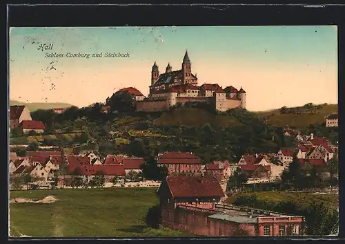 AK Schwäbisch Hall, Blick auf das Schloss Comburg