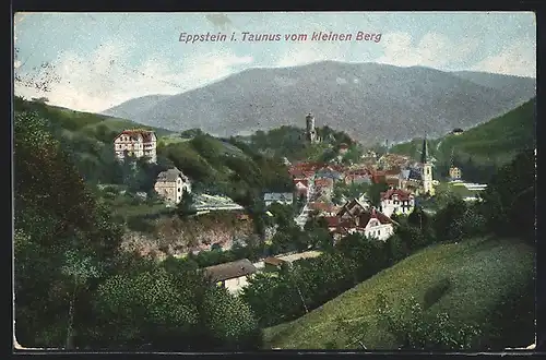 AK Eppstein i. Taunus, Teilansicht mit Kirche