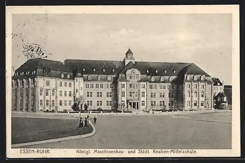 AK Essen /Ruhr, Königliche Maschinenbau- und Städtische Knaben-Mittelschule