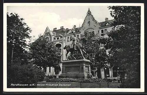 AK Nordhausen a. H., Kaiser Friedrich-Denkmal