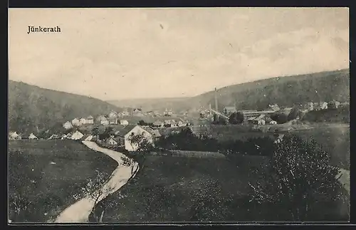 AK Jünkerath, Teilansicht mit Feldweg