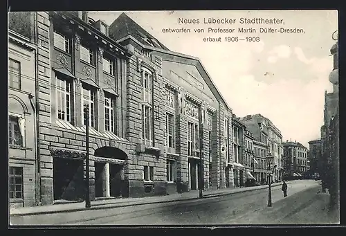 AK Lübeck, Partie am neuen Stadttheater