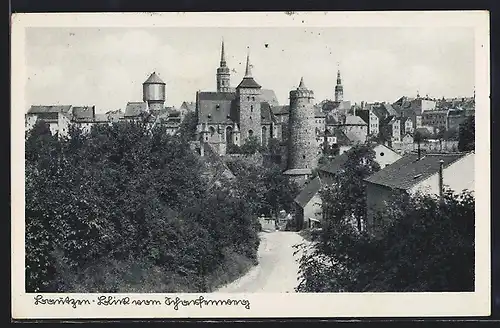 AK Bautzen, Blick vom Scharfenweg