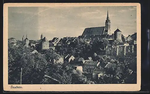 AK Bautzen, Blick nach Nikolaikirchhof