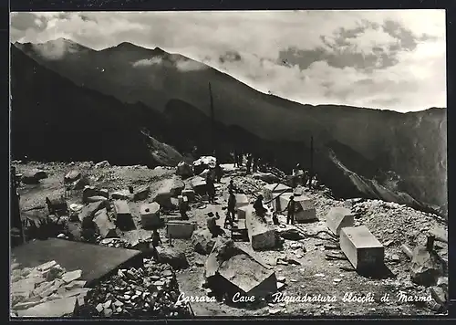 AK Carrara, Cave, Riquadratura blocchi di Marmo