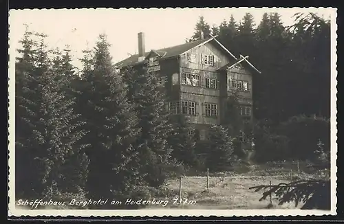 AK Elgersburg, Hotel Schöffenhaus am Heidenberg