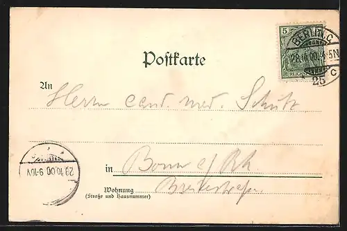 Lithographie Berlin, Königl.Schloss und Neuer Dom