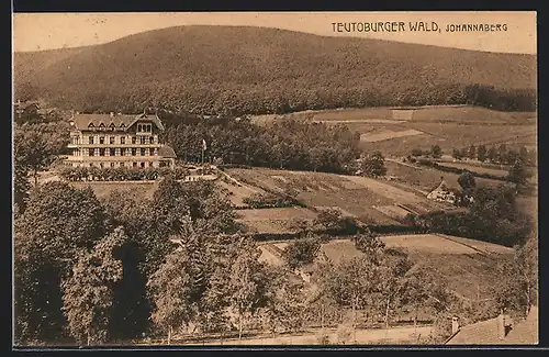 AK Johannaberg /Teutoburger Wald, Ortsansicht aus der Vogelschau