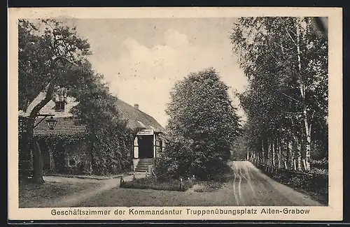 AK Alten-Grabow, Truppenübungsplatz, Geschäftszimmer der Kommandantur