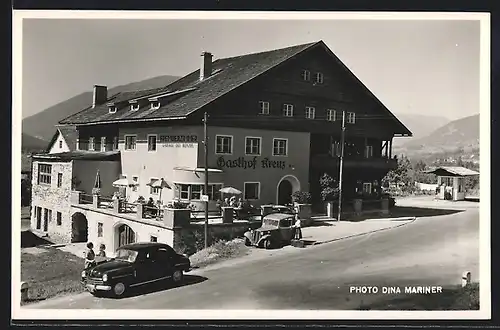 AK Dölsach, Partie am Gasthof Kreuz