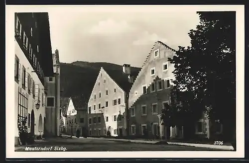 AK Mauterndorf, Ortsansicht mit Strassenpartie