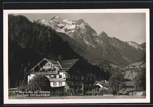 AK Mayrhofen /Zillertal, Gasthaus Stilluppklamm