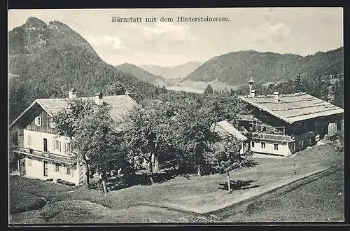 AK Scheffau, Gasthof Bärnstatt mit dem Hintersteinersee
