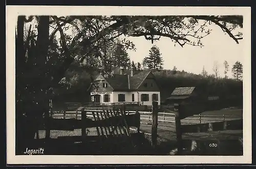 AK Muggendorf, Blick zum Gasthof Jagasitz