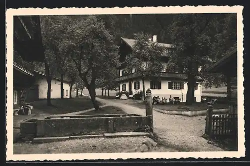 AK Mayrhofen /Zillertal, Weg hinauf zur Pension Kumbichl