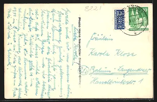 AK Eisenärzt, Ortsansicht mit Rauschberg und Sonntagshorn