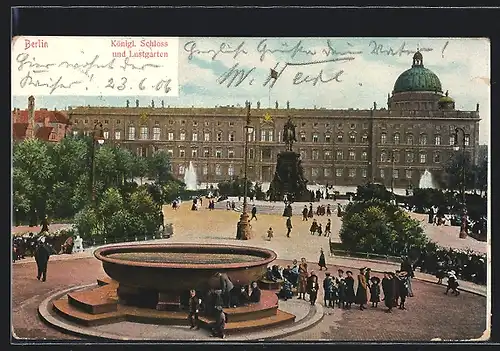 AK Berlin, Königl. Schloss und Lustgarten