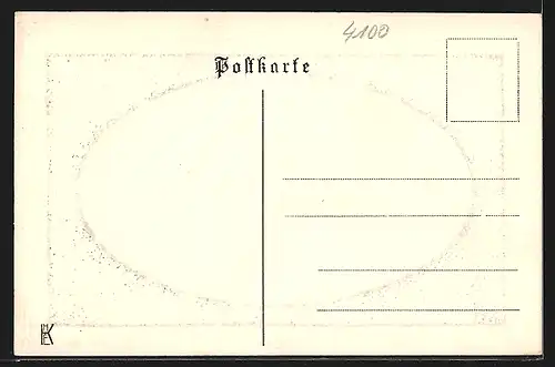 Präge-AK Duisburg, Burgruine auf dem Kaiserberg