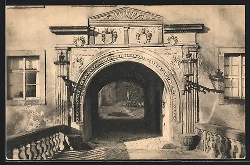 AK Weesenstein, Ostportal am Schloss