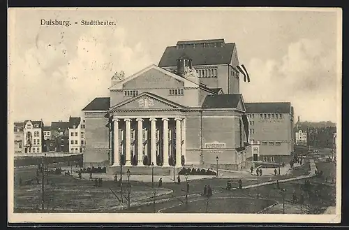 AK Duisburg, Ansicht vom Stadttheater
