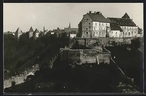 AK Burghausen / Salzach, Blick auf die Burg