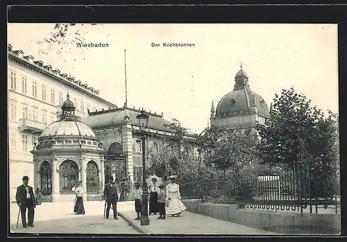 AK Wiesbaden, Am Kochbrunnen