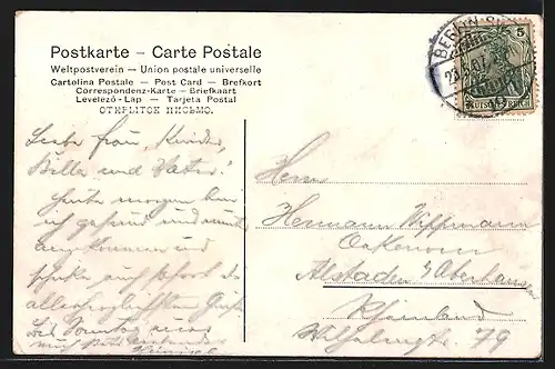 AK Berlin, Lustgarten aus der Vogelschau