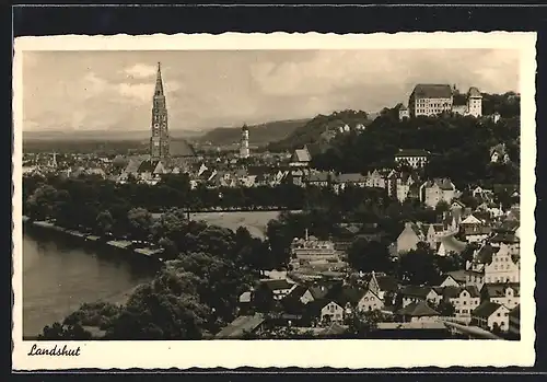 AK Landshut / Isar, Ortsansicht aus der Vogelschau
