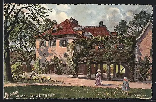 AK Weimar / Thüringen, Schloss Tiefurt