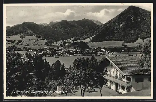 AK Ruhpolding, Ortspanorama mit Hochfelln