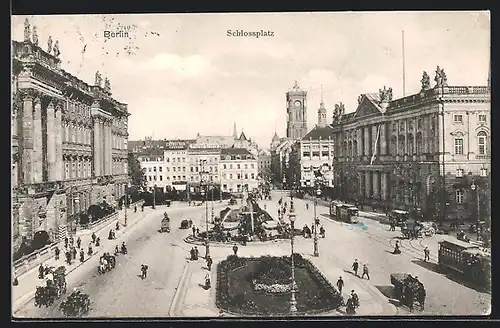 AK Berlin, Schlossplatz aus der Vogelschau