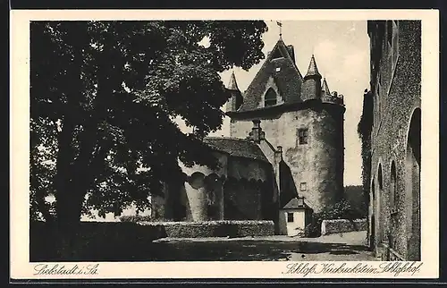 AK Liebstadt /Sa., Schloss Kuckuckstein, Schlosshof