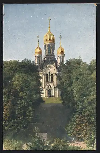 AK Wiesbaden, Griechische Kapelle