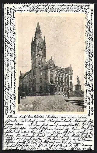 AK Essen (Ruhr), Ansicht vom Rathaus
