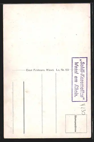 AK Wesel / Rhein, Denkmal der 11 Schill`schen Offiziere